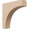 Ekena Millwork 3"W x 12"D x 12"H Thin Stockport Rough Cedar Woodgrain TimberThane Corbel, Primed Tan CORUR03X12X12STORCPR - alternate 1